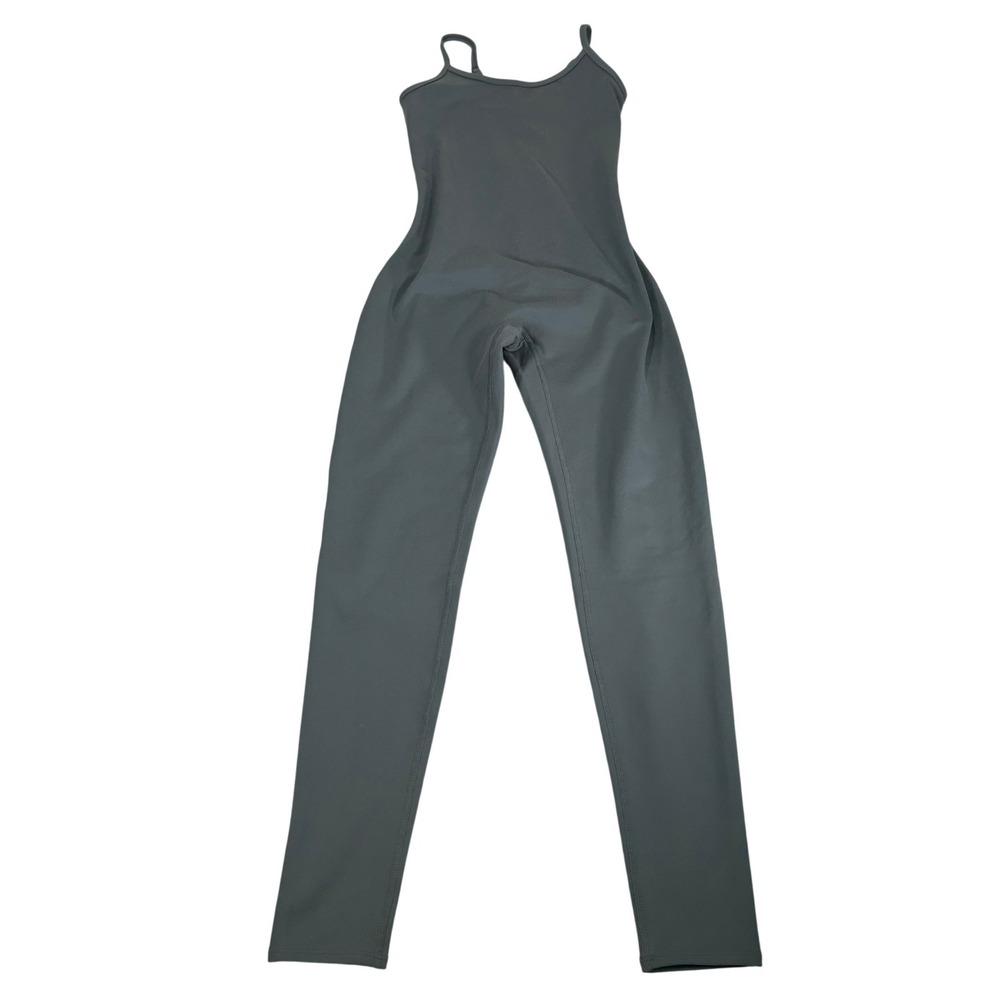 Alo Yoga Airbrush One and Done Jumpsuit Steel Blue Grey Womens Small W8295R